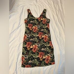 Vintage Handmade Floral Mini Dress, fits like a small!